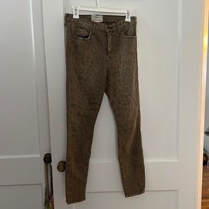 Current/Elliot cheetah jeans size 28